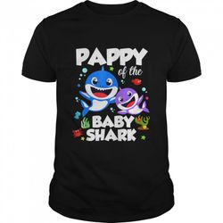 pappy of the baby shark birthday pappy shark shirt