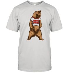 daddy bear roaring grizzly fathers day protective dad shirt