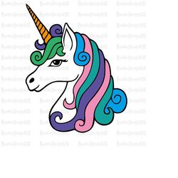 unicorn svg, unicorn face svg, unicorn birthday svg, unicorn png, cut unicorn svg, cute unicorn face svg, unicorn cut fi