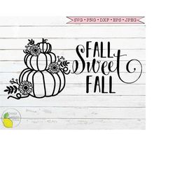 fall sweet fall svg, pumpkin sunflower autumn halloween fall decor thanksgiving farmhouse svg files for cricut downloads