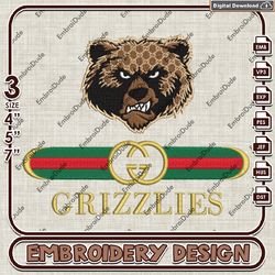 ncaa montana grizzlies gucci emb files, ncaa teams embroidery design, ncaa montana grizzlies machine embroidery