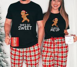 christmas gingerbread shirts, christmas couple shirts, christmas love shirt, holiday matching shirt, matching christmas