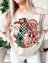 retro christmas png, santa claus png, christmas png, christmas sublimation, merry christmas png, christmas vibes png