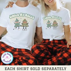 funny matching couple christmas shirt,funny chirstmas shirt,retro christmas,matching christmas tshirts,his and hers tee,