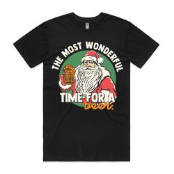 christmas t-shirt for men, funny men's t-shirt, the most wonderful time for a beer, men's christmas t, funny christmas t