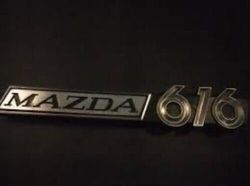 mazda 616 1 piece emblem