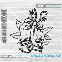 hand weed vines svg | rasta friendship clipart | dope friends stencil | cannabis cutfile | marijuana dxf | 420 shirt png