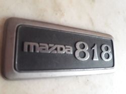 mazda 818 emblem in metal