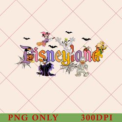 vintage disneyland halloween png, retro mickey and friends skeleton png, trick or treat shirt mickey's not so scary png