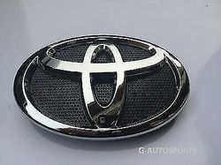 toyota corolla hood grill black chrome grille car emblem