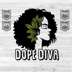 dope diva svg | afro cannabis girl clipart | rasta woman cut file | marijuana stencil | cannabis 420 png | smoking joint