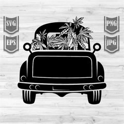 cannabis truck svg | smoking weed clipart | rolling joint dxf | kush shirt png | 420 cutfile | marijuana stencil | stone