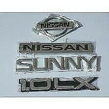 nissan sunny 1.0 monogram set of 4 pieces emblem