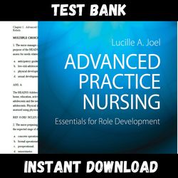 instant pdf download - all chapters - advanced practice nursing : essentials for role development 4th edition by joel test bank