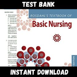 instant pdf download - all chapters - textbook of basic nursing 12th edition rosdahl test bank