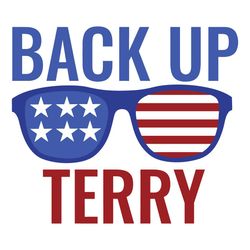 back up terry svg, america flag glasses svg, 4th of july svg