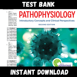 instant pdf download - all chapters - davis advantage for pathophysiology introductory concepts and clinical 2nd edition theresa capriotti treas test bank