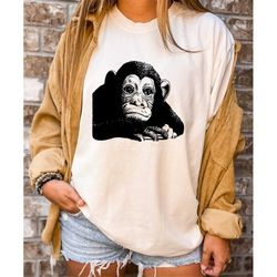 comfort colors monkey shirt,monkey lover shirt, animal lover shirt, monkey tshirt,cute animal shirt, monkey gifts, anima