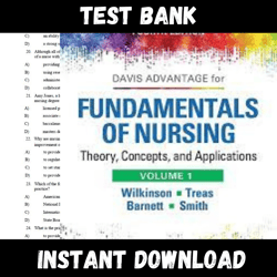 instant pdf download - all chapters - bates fundamentals of nursing theory concepts (vol 1) 4th edition wilkinson test bank