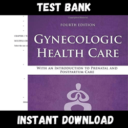 instant pdf download - all chapters - gynecologic health care with an introduction to prenatal and postpartum care 4th edition kerri durnell test bank