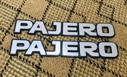 pajero emblem 2 piece