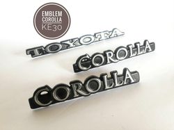 toyota corolla 1975 to 1977 emblem