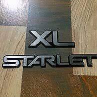 toyota starlet with xl 2 piece emblem set