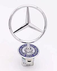 vehicle hood star emblem for mercedes benz, zinc alloy frond hood ornament