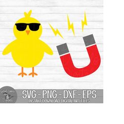 chick magnet - instant digital download - svg, png, dxf, and eps files included! - easter, boys, funny