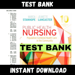 instant pdf download - all chapters - public health nursing population-centered health care in the community 10th edition marcia stanhop test bank