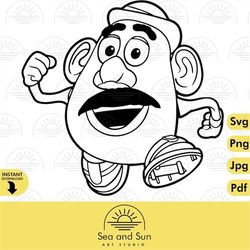 vector mr. potato head svg, potato head disneyland ears svg, png toy story clip art files for cricut jpg clipart ears, t