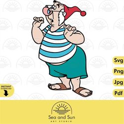 Smee Vector Svg Peter Pan Disneyland Ears Svg disneyworld Clip art Files For Cricut jpg clipart ears t shirt  Cricut Ins