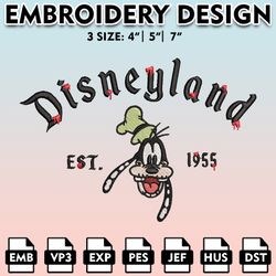 goofy disneyland halloween embroidery files, halloween machine embroidery pattern, disney halloween digital download