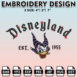 disneyland donald halloween embroidery files, halloween machine embroidery pattern, disney halloween digital download