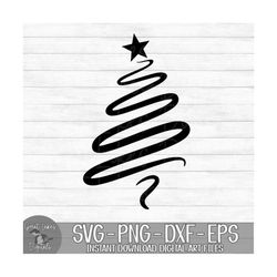christmas tree - instant digital download - svg, png, dxf, and eps files included! winter, christmas, pine tree