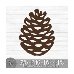 pinecone - instant digital download - svg, png, dxf, and eps files included! christmas, winter, pine tree