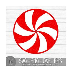 peppermint candy - instant digital download - svg, png, dxf, and eps files included! christmas, candy cane