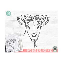 goat bandana svg, goat svg file, goat cut file, goat with bandana, bandana goat svg, animal face, farm animals, i love g