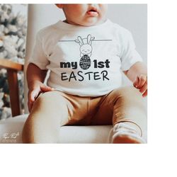 my first easter svg, my 1st easter svg, babys first easter onesie svg, baby boy easter svg, baby girl easter svg, png sv