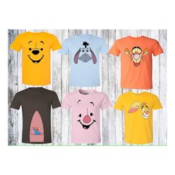 halloween costume for family group t shirt, loving honey bear & friends costume shirts, halloween funny face shirts, mat