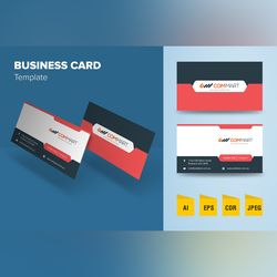 corporate business card design template 64