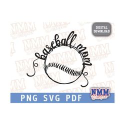 baseball mom sports svg team shirt file school sports studio3 vinyl digital cut file for cricut silhouette baseball