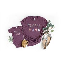 mama and mini shirt, matching mom daughter shirt, mothers day gift, gift for new moms, cute matching shirt, like mother
