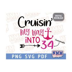 cruise design png, svg svg pdf png, design for t-shirt cricut cut file sublimation cruisin into, customizable age