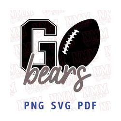 Bears Sports SVG Basketball Team Shirt Football File School Sports Studio3 Vinyl Digital Cut File for Cricut Silhouette
