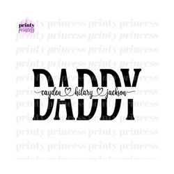 daddy svg, dad svg, father svg, father's day svg, dad split name frame svg, dad png, dad cut file, dad outline, cricut s