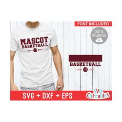 basketball svg - basketball template 006 - svg - eps - dxf - basketball team svg - silhouette - cricut cut file - svg fi