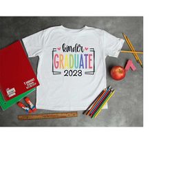 kindergarten grad shirts,boys girls graduation gift,kinder grad tees,end of school year tee,pre school grad shirt, kinde