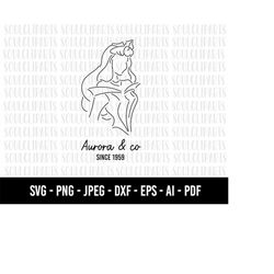 COD1109-Aurora svg/Aurora and co clipart/Princess svg/Sleeping Beauty clipart/png, dxf, jpeg, Digital Download, Cut File