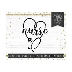 nurse svg file, stethoscope svg, stethoscope heart svg cut file for cricut, instant download, nurse heart svg, nursing s